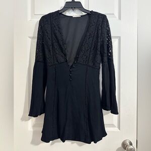 Black Lace Mini Dress